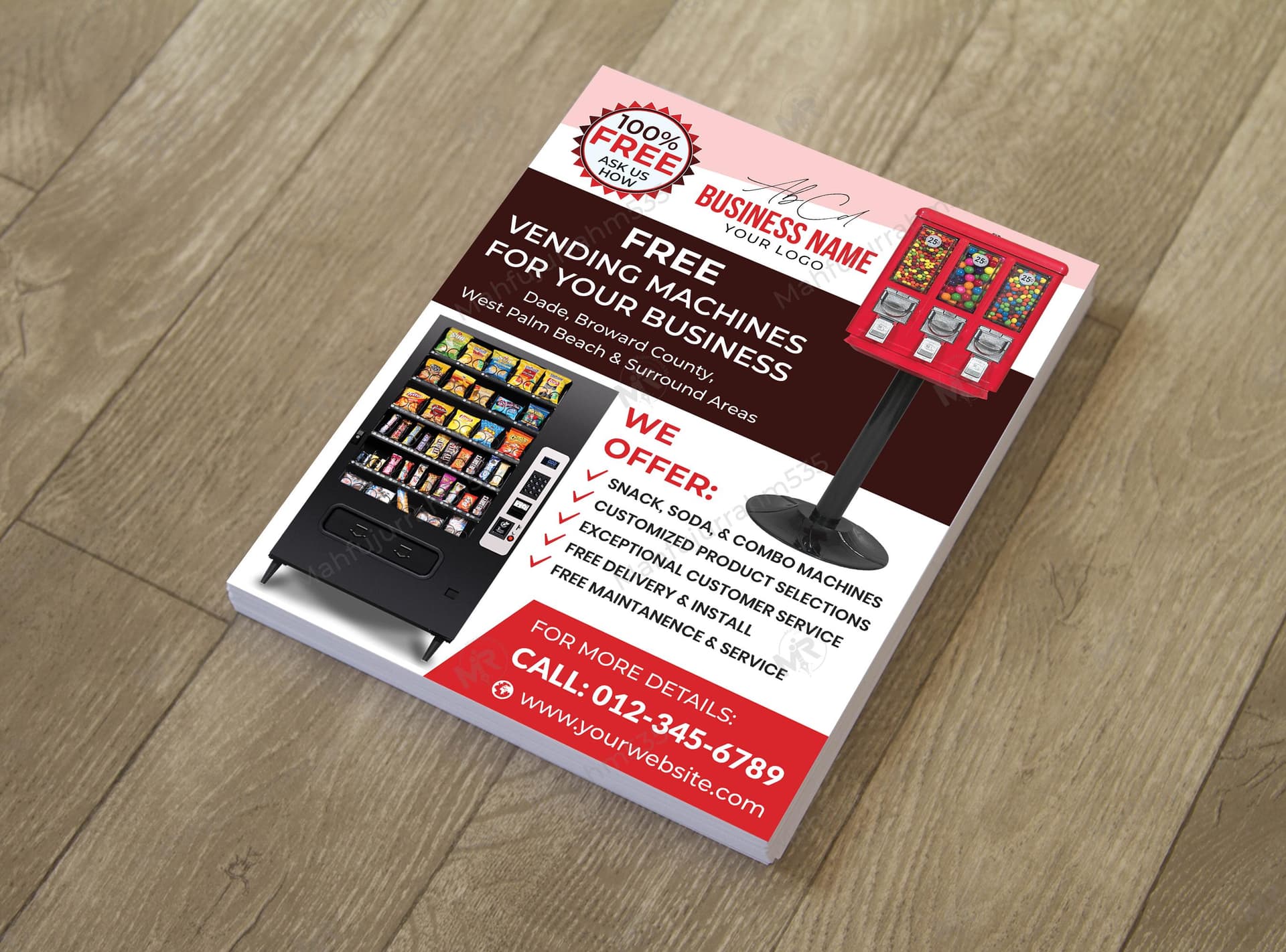 Vending Machine Service Promotional Flyer Design Vending Machine Service Promotional Flyer Design.jpg