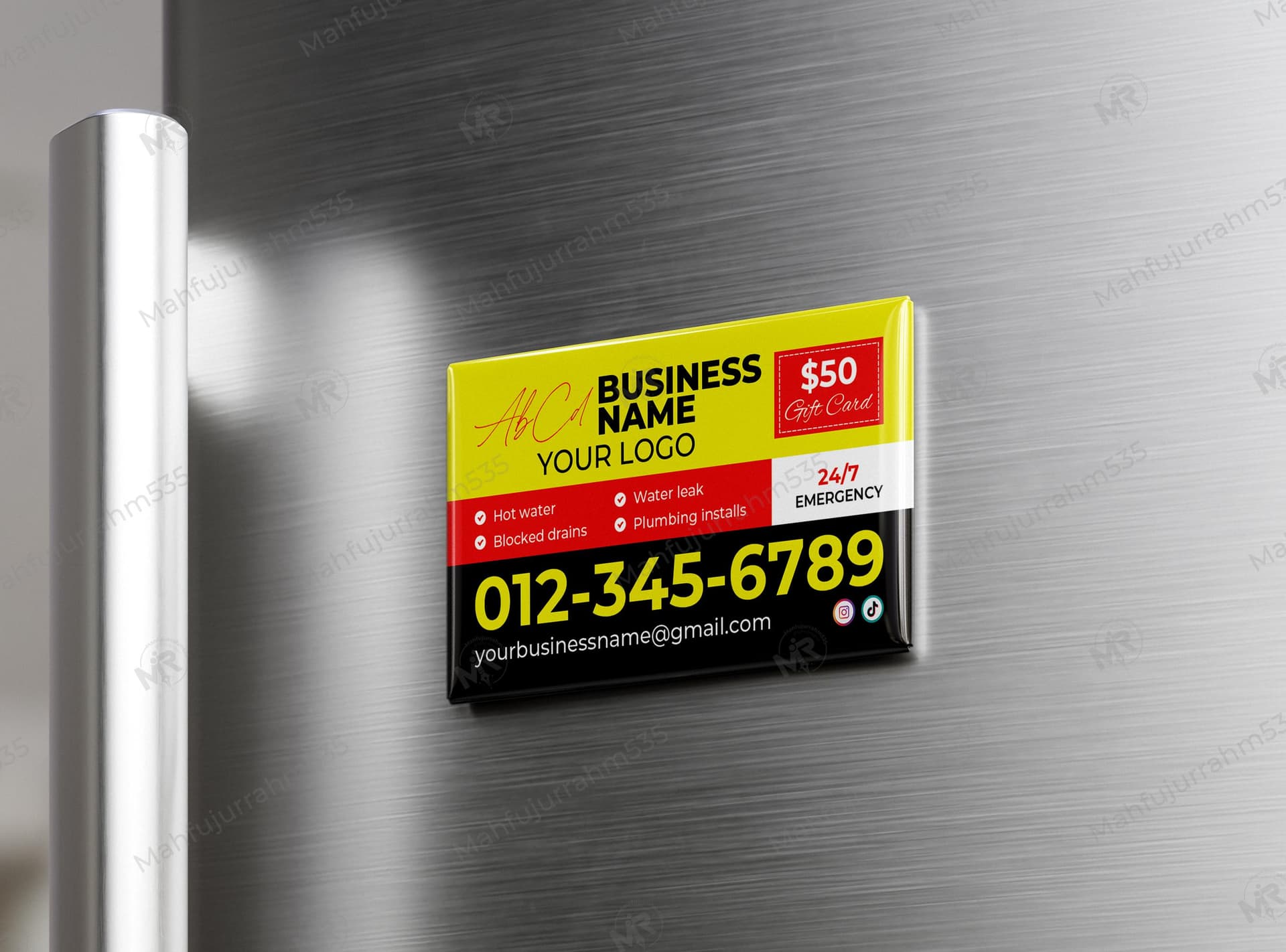 Plumbing Services Fridge Magnet Design – Professional Emergency Contact Template Plumbing Services Fridge Magnet Design â Professional Emergency Contact Template 1.jpg