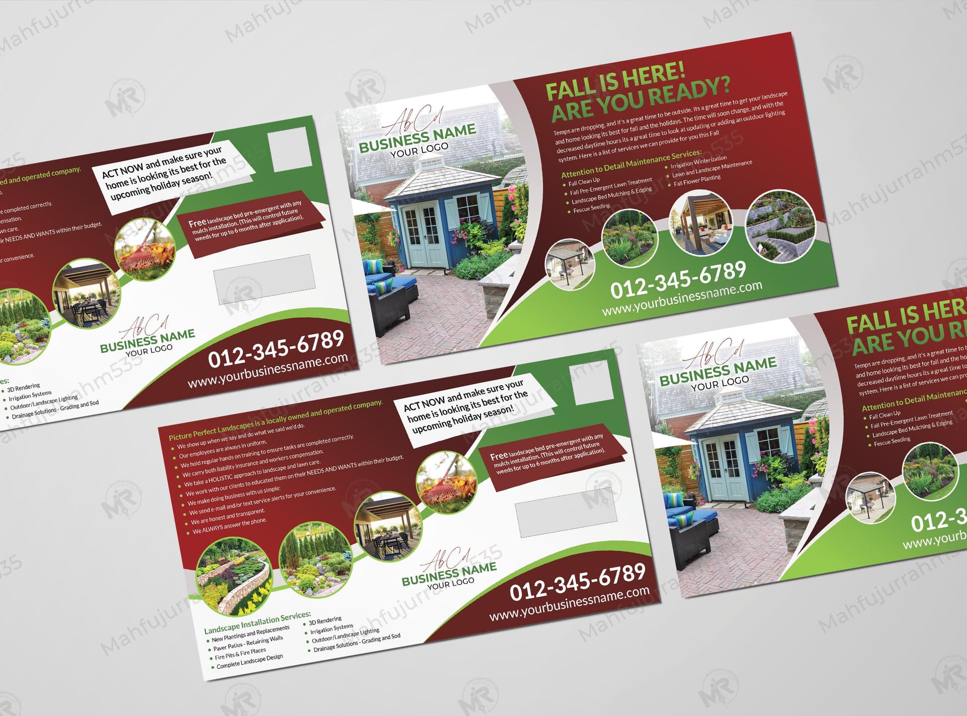 Fall Cleanup and Lawn Care Service Postcard Design Template Fall Cleanup and Lawn Care Service Postcard Design Template.jpg