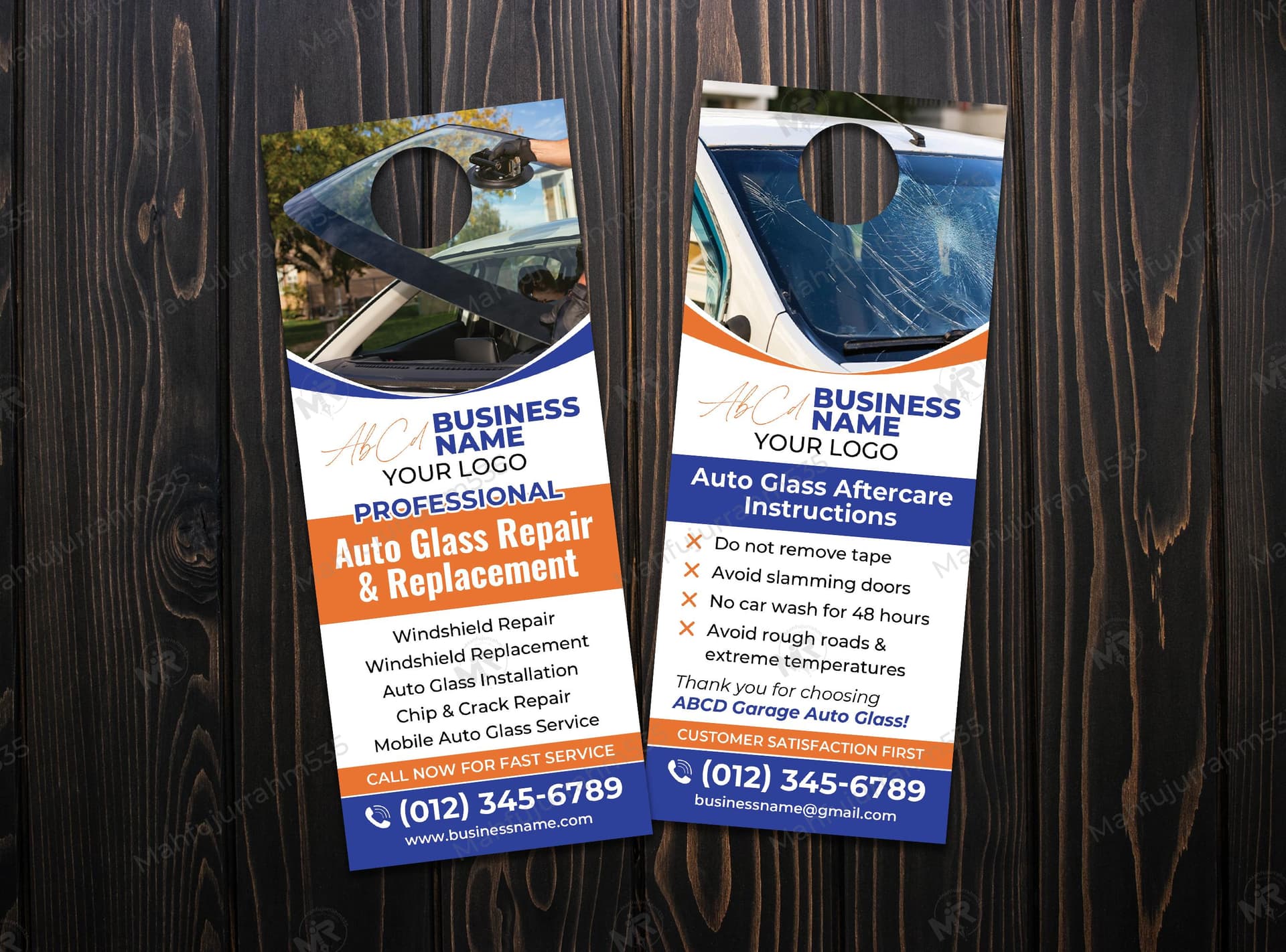 Auto Glass Repair and Replacement Door Hanger Design – Professional Service Template Auto Glass Repair and Replacement Door Hanger Design â Professional Service Template 1.jpg