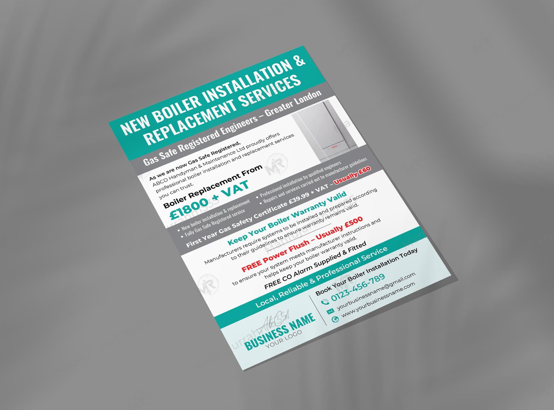 Boiler Installation and Replacement Services Flyer Design – Professional Gas Safe Engineer Template Boiler Installation and Replacement Services Flyer Design â Professional Gas Safe Engineer Template.jpg