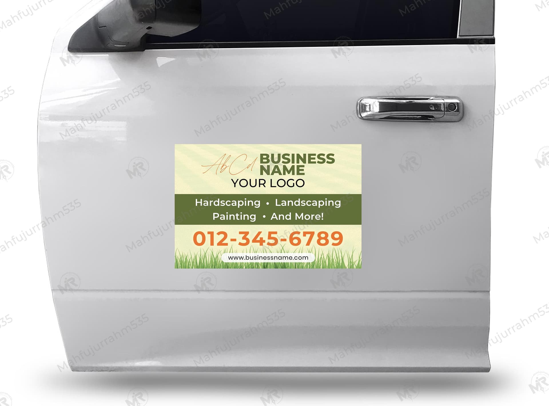 Landscaping and Hardscaping Car Magnet Design Template Landscaping and Hardscaping Car Magnet Design Template.jpg