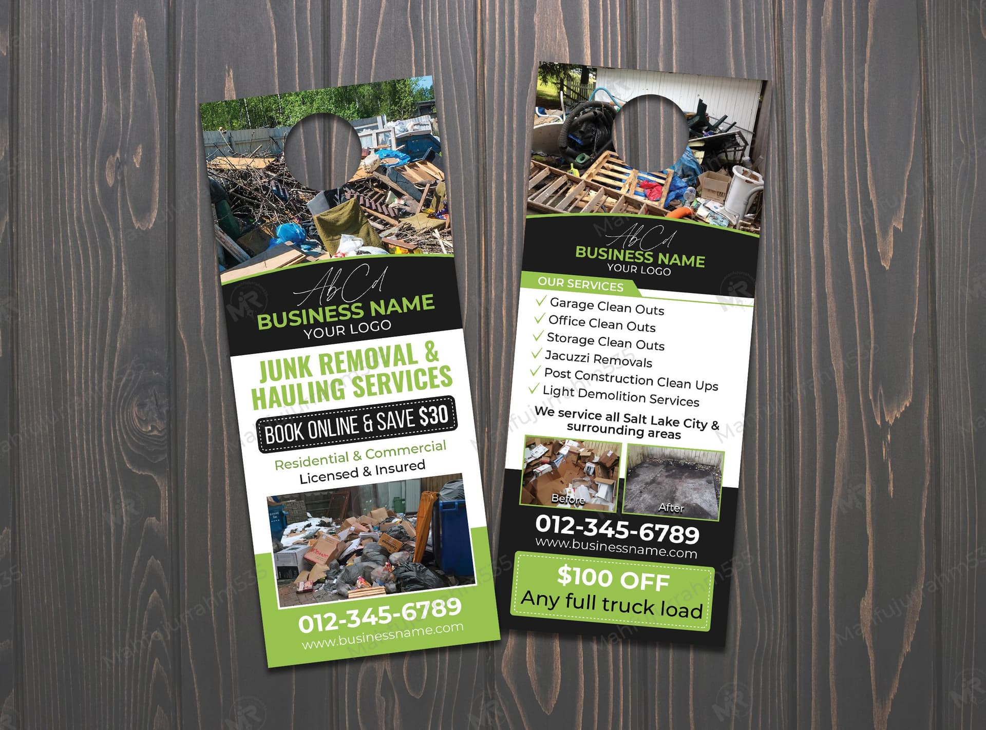 Junk Removal and Hauling Services Door Hanger Design Template Junk Removal and Hauling Services Door Hanger Design Template.jpg