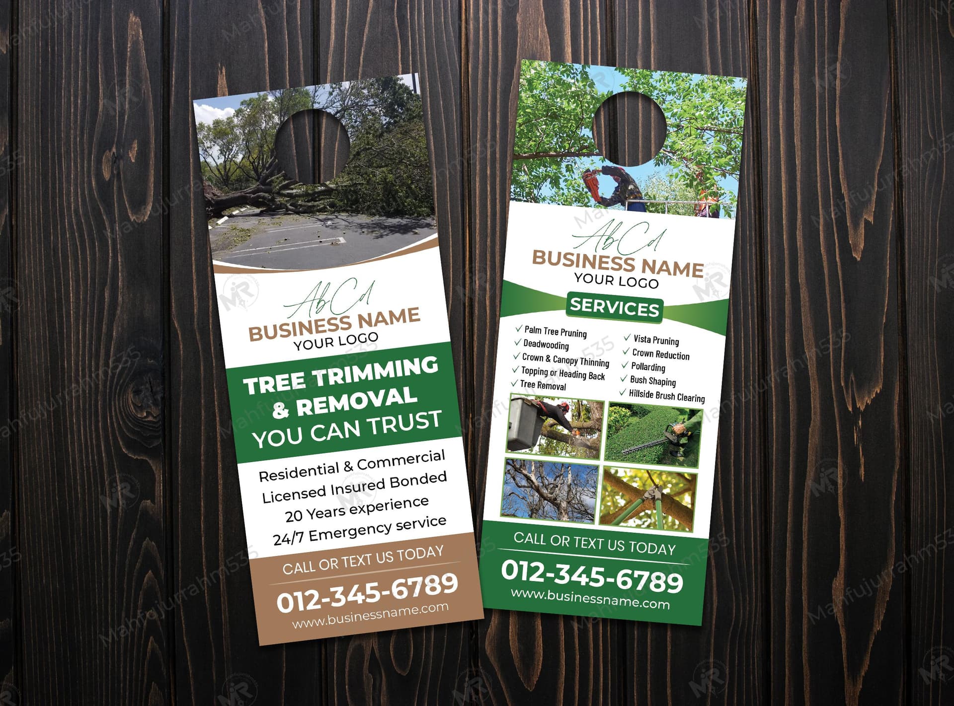 Tree Trimming and Removal Service Door Hanger Design Template Tree Trimming and Removal Service Door Hanger Design Template.jpg