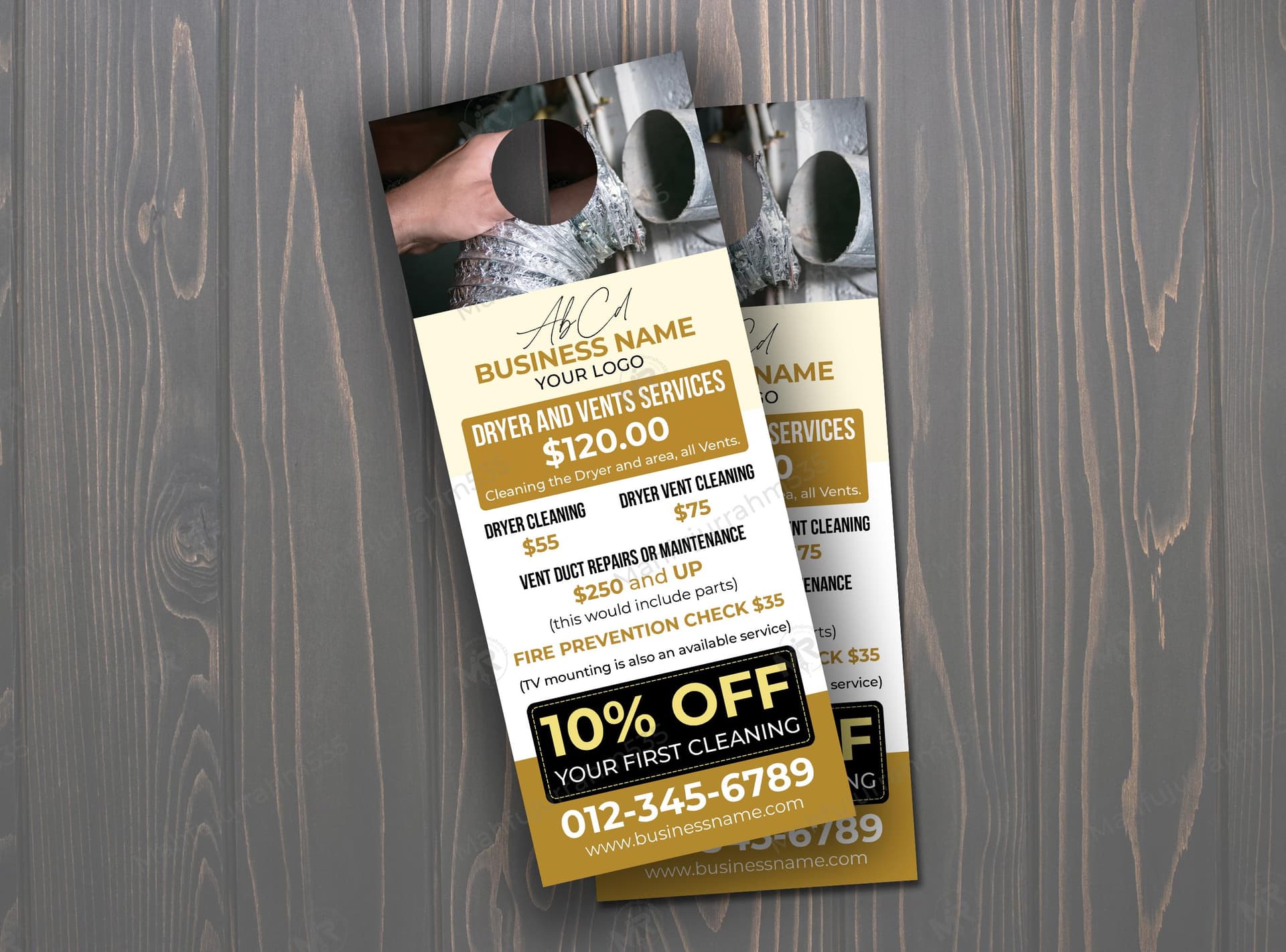 Dryer and Vents Services Door Hanger Design Template for Professional Cleaning Dryer and Vents Services Door Hanger Design Template for Professional Cleaning.jpg
